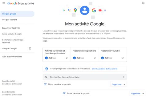 google mon activity